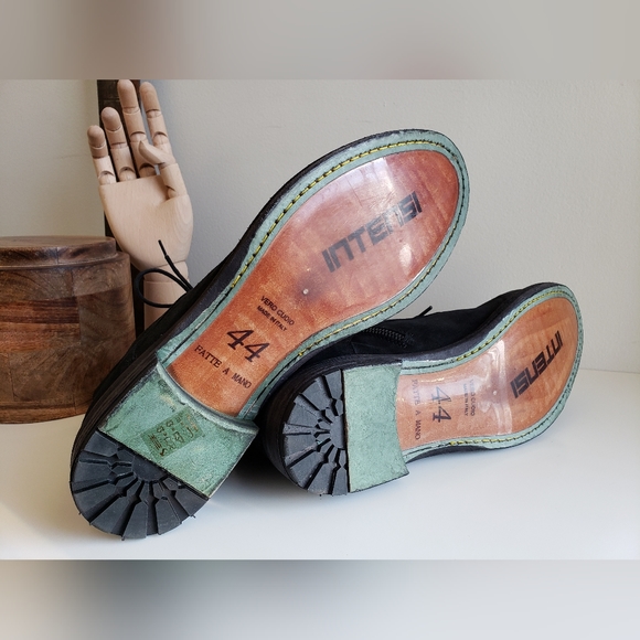 BNWT INTENSI black suede boots made in Italy - Picture 2 of 13